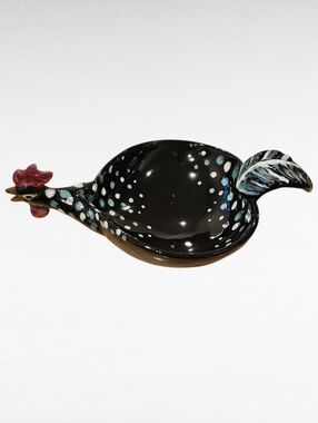 Rooster Ceramic Bowl Candy Nut Dish Made in Italy